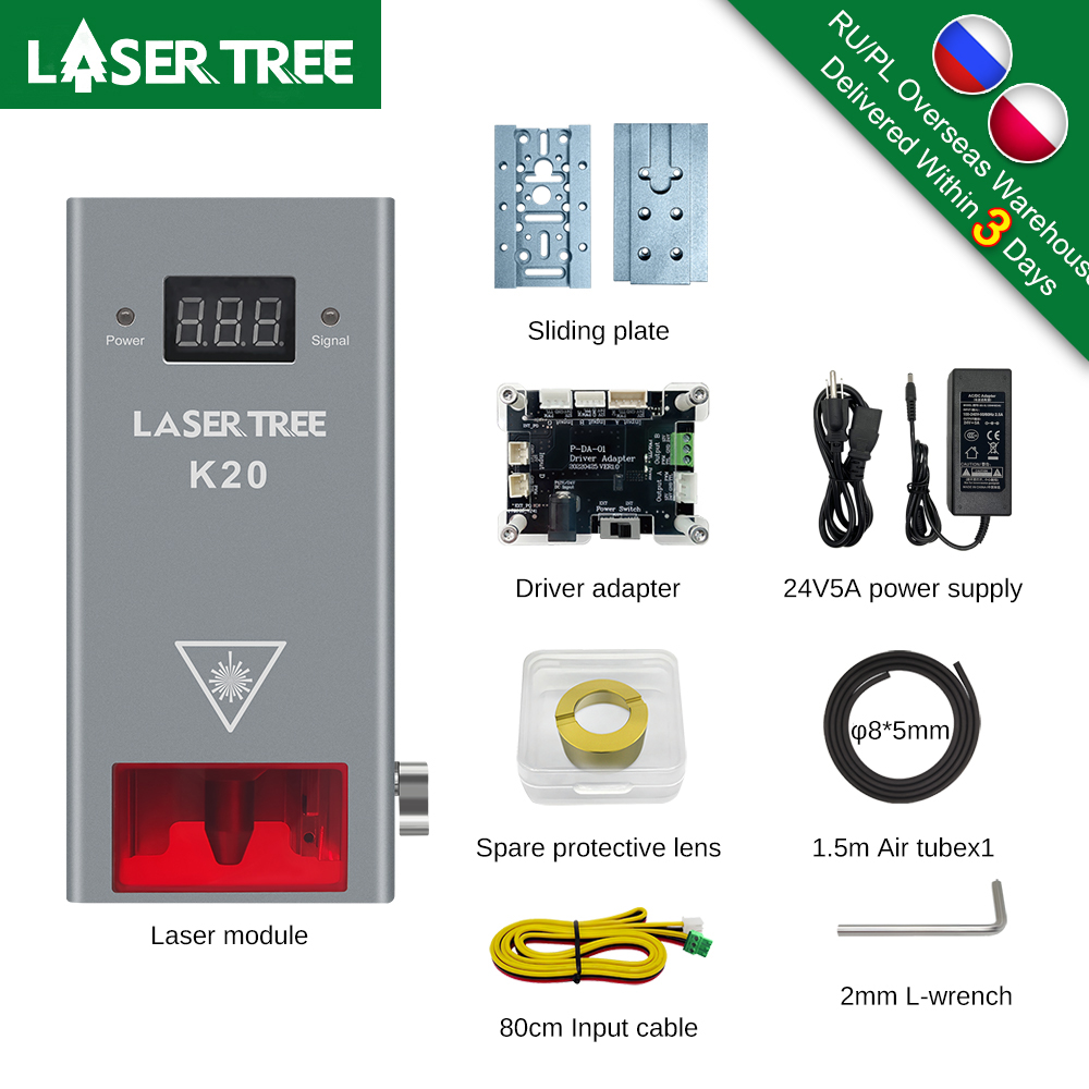 Laser Engraver 20W Diode - LAZER AĞACI 20W 10W 5W Optik