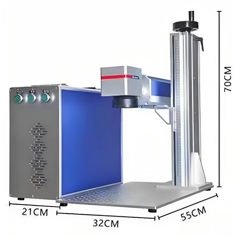 30W Kapalı Fiber Lazer Markala - Laser Marking Machine Rotary Axis incelemesi ve fiyatı