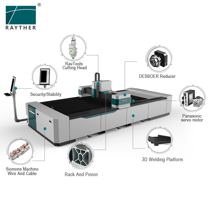 Yüksek Hassasiyetli CNC 1500W  - Fiber Laser Cutter 1500W Metal incelemesi ve fiyatı
