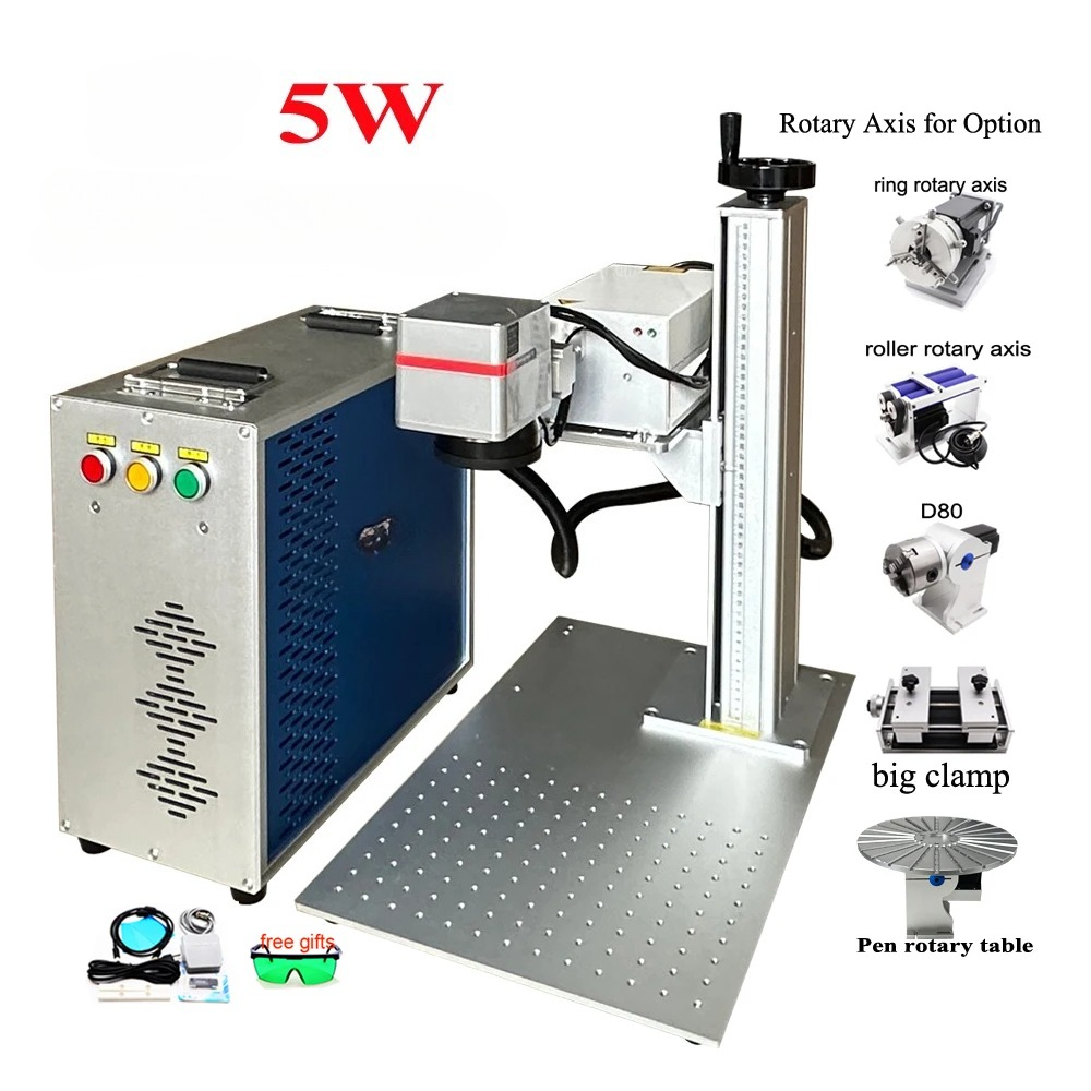 355nm Hava Soğutmalı UV 5W Laz - Laser Marking Machine Rotary Axis incelemesi ve fiyatı