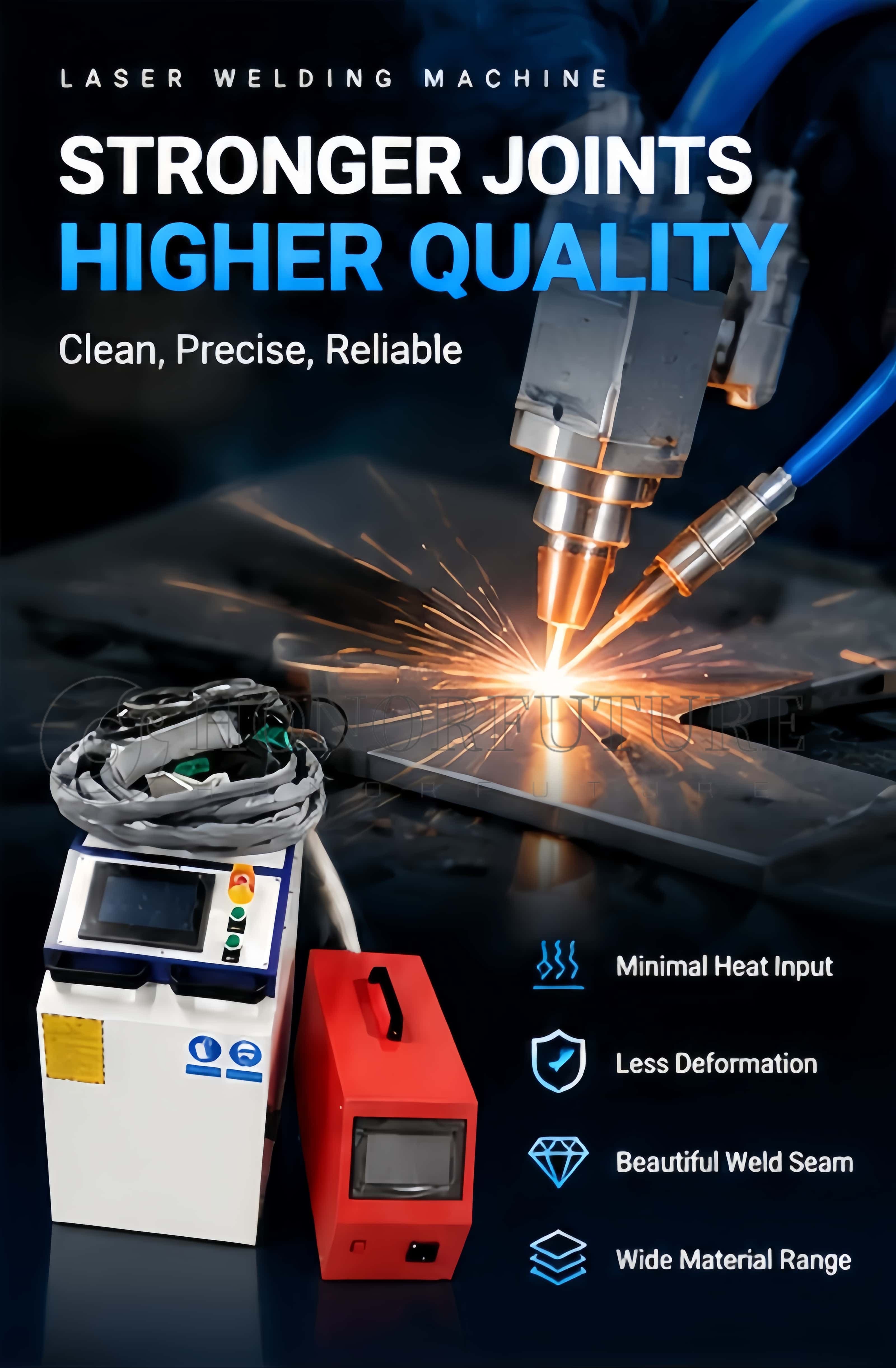4'ü 1 Arada Taşınabilir Fiber  - Fiber Laser Cleaning Machine 1000W incelemesi ve fiyatı