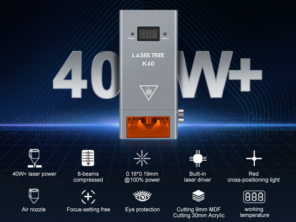 Hava Destekli 20W 455nm Mavi D - Laser Engraver 20W Diode incelemesi ve fiyatı