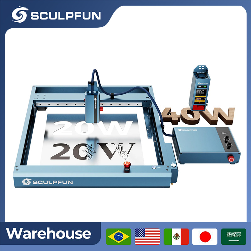 SCULPFUN A9 Ultra 40W Diyot 20 - Laser Engraver 20W Diode incelemesi ve fiyatı