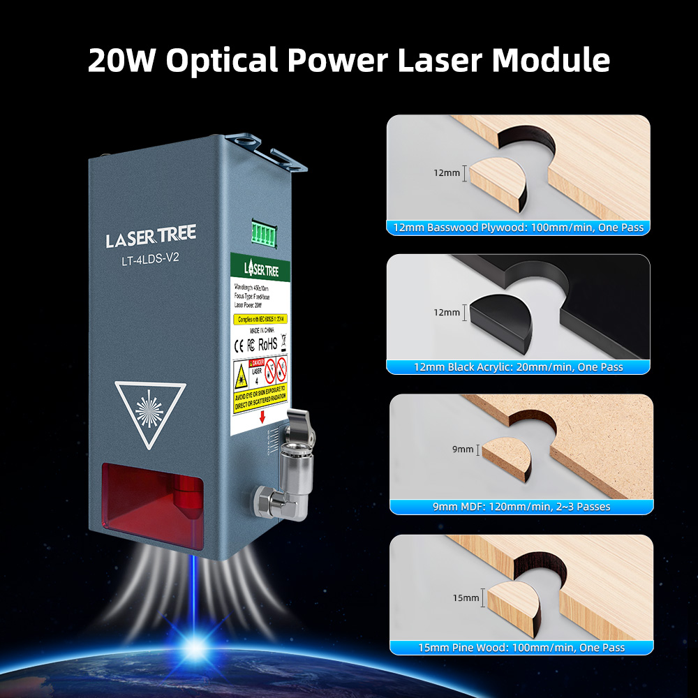 Hava Destekli 20W Optik Güçlü  - Laser Engraver 20W Diode incelemesi ve fiyatı