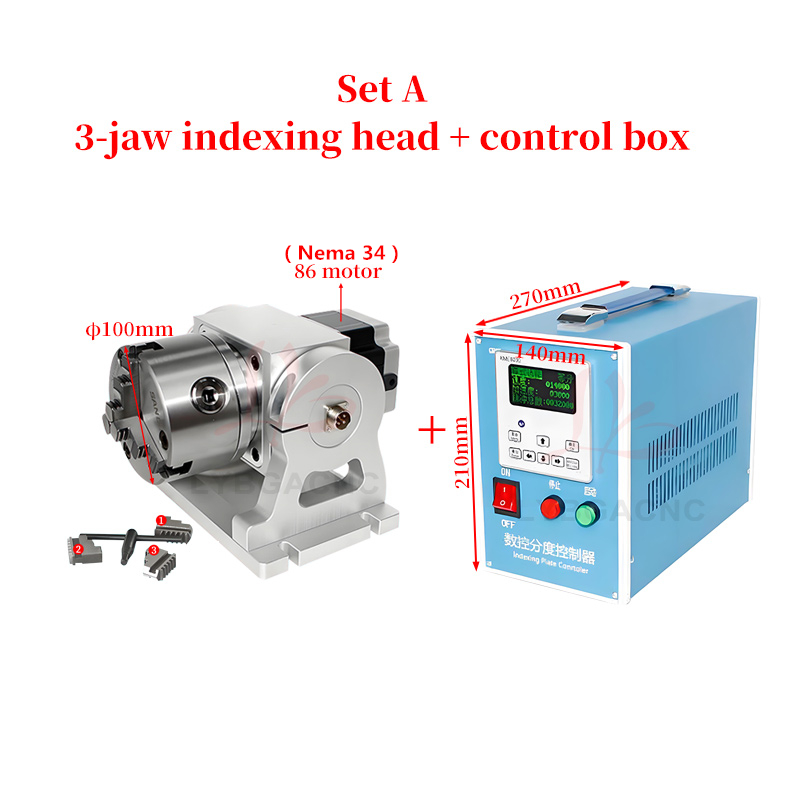 CNC Planet Dişli 4. Döner Ekse - Laser Marking Machine Rotary Axis incelemesi ve fiyatı