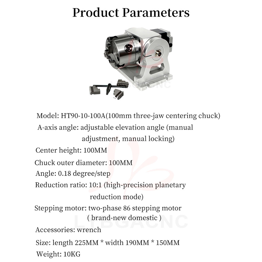 CNC Planet Dişli 4. Döner Ekse - Laser Marking Machine Rotary Axis incelemesi ve fiyatı