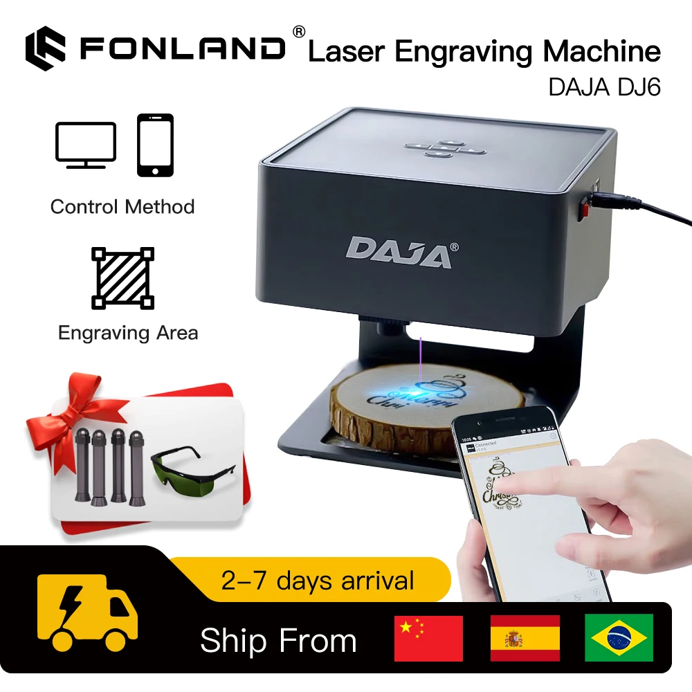 DAJA lazer gravür CNC DIY DJ6  - Fiber Laser Marking Machine 20W incelemesi ve fiyatı