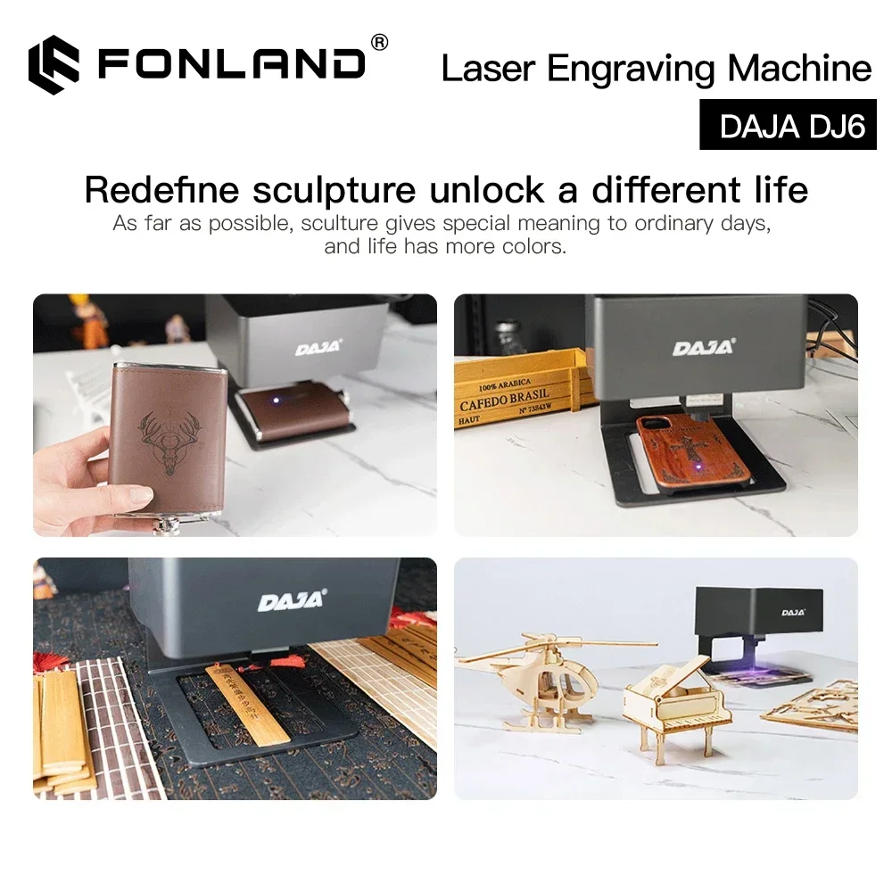 DAJA lazer gravür CNC DIY DJ6  - Fiber Laser Marking Machine 20W incelemesi ve fiyatı