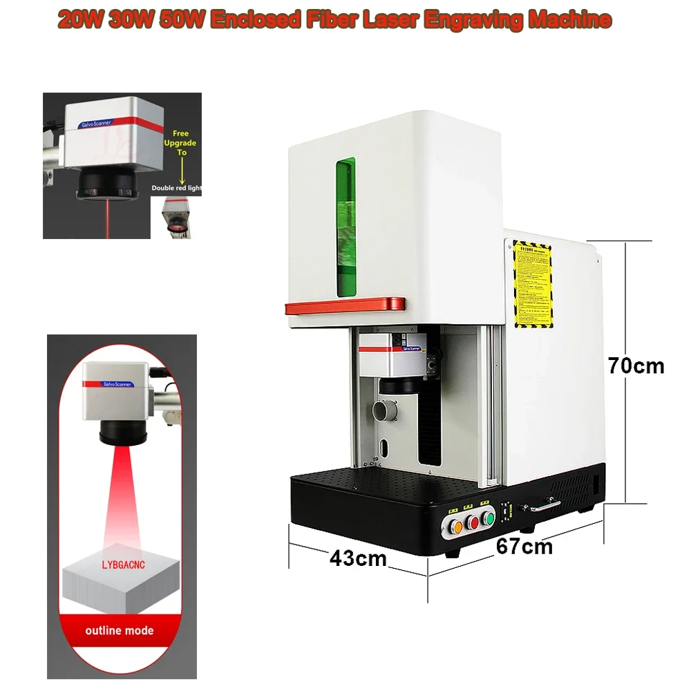 20W/30W/60W Kapalı Fiber Lazer - Fiber Laser Marking 30W Jewelry incelemesi ve fiyatı