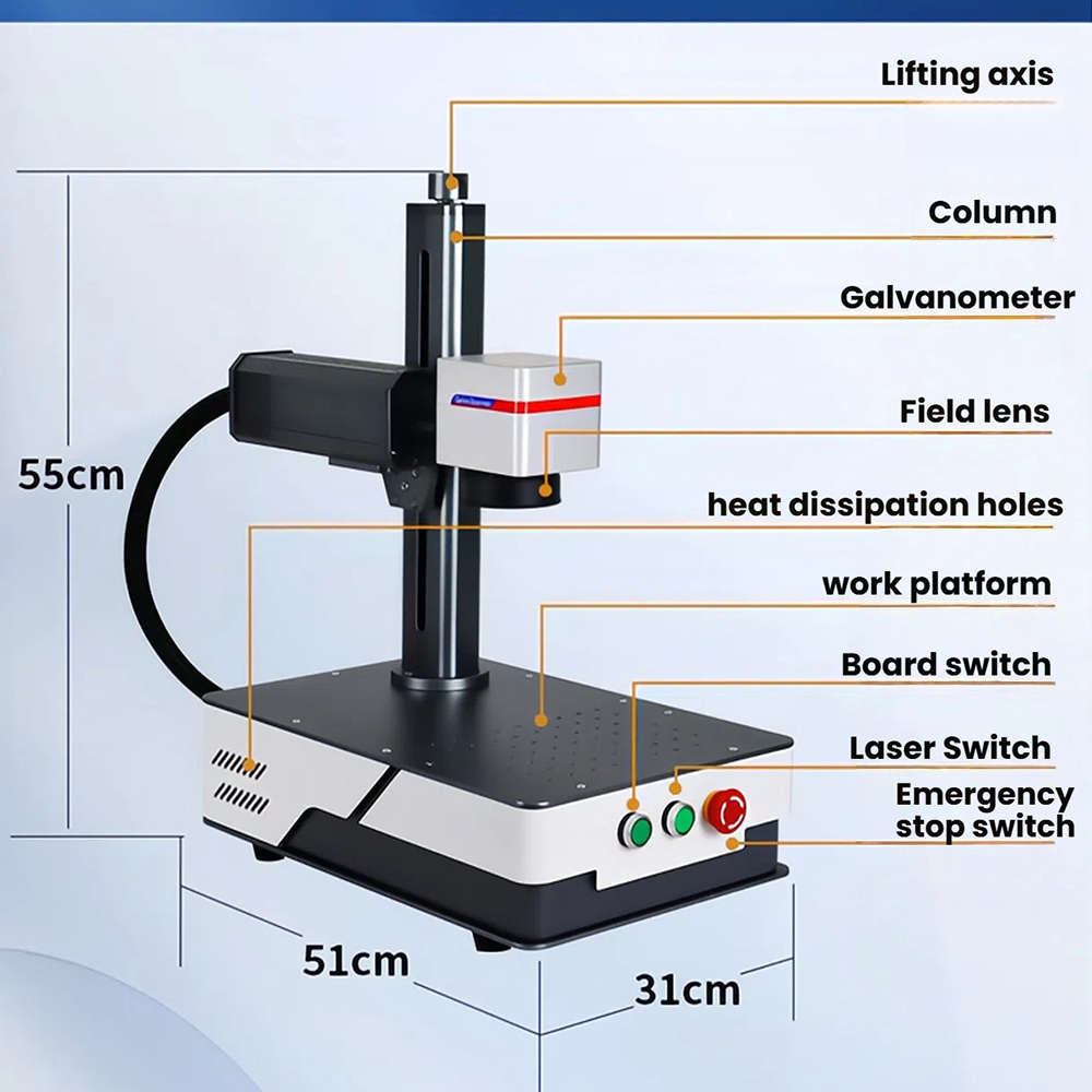 WaveTopSign 20W 30W Fiber Laze - Fiber Laser Marking Machine 20W incelemesi ve fiyatı
