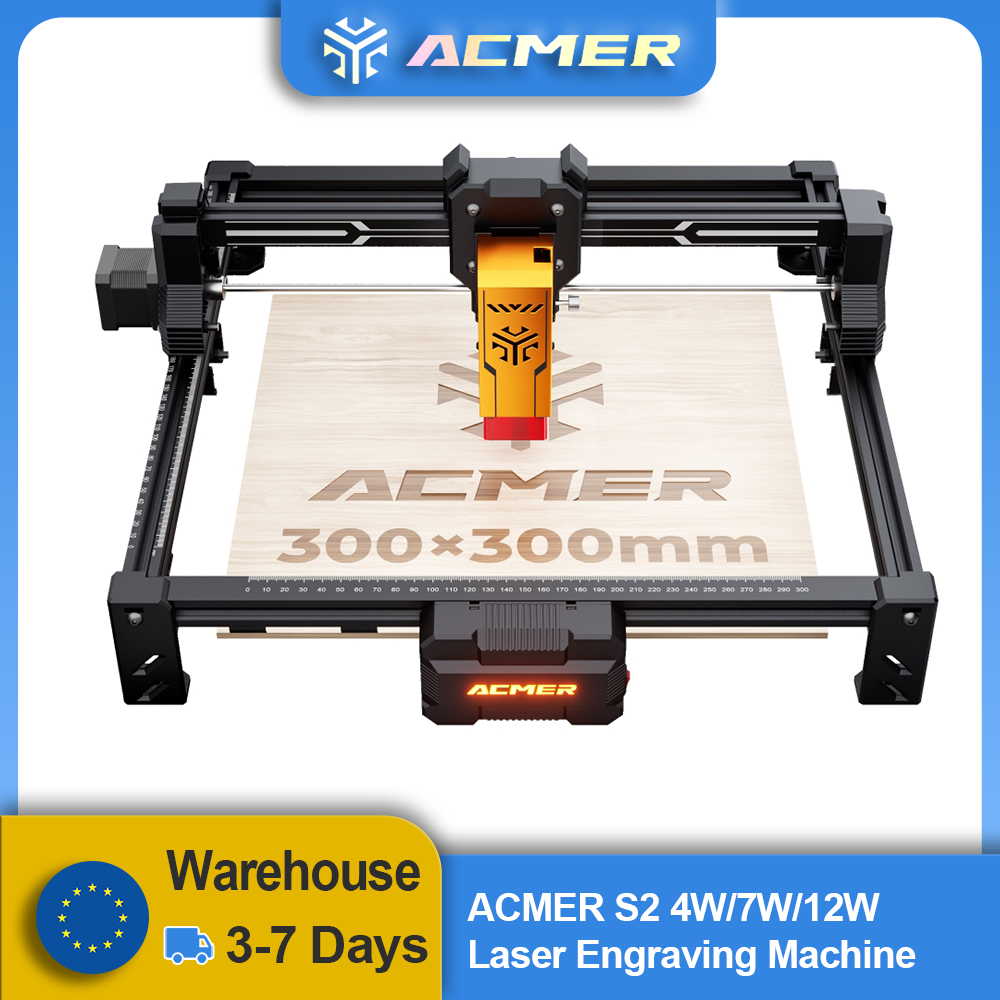 ACMER S2 20W Lazer Gravür ve K - Laser Engraver 20W Diode incelemesi ve fiyatı