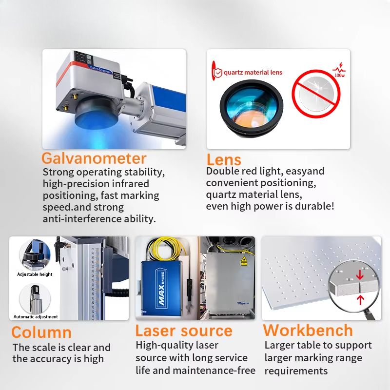 JUNFEI Jpt Raycus Galvo Co2 UV - Fiber Laser Marking Machine 20W incelemesi ve fiyatı